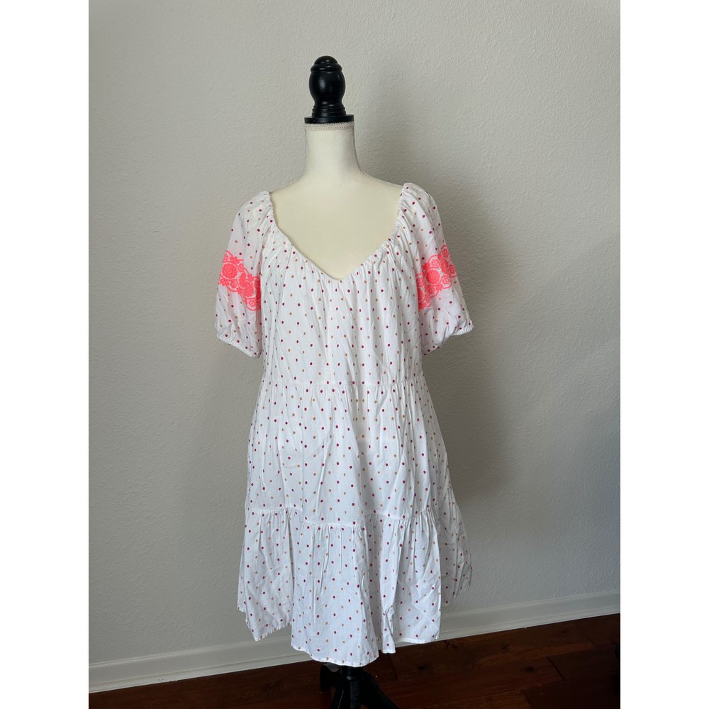 LOFT White Polka Dot Sundress